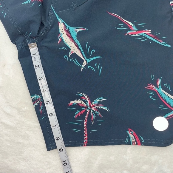 Roark Revival Passage Mariner 18” Boardshorts - Navy Sz 31 Drawstring 9” Inseam - Picture 12 of 12